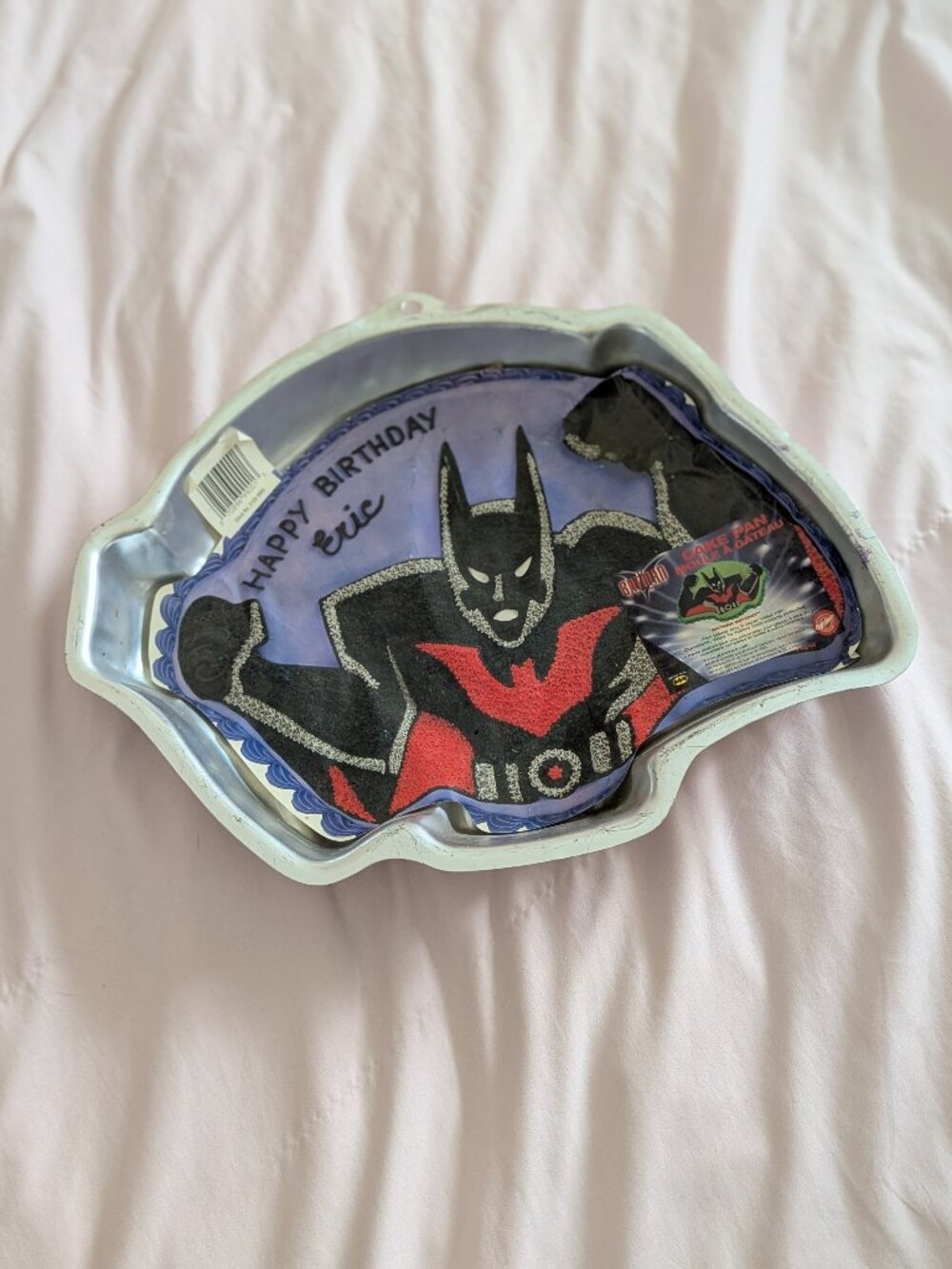 Wilton Silver Batman Beyond Aluminum Cake Pan 2000